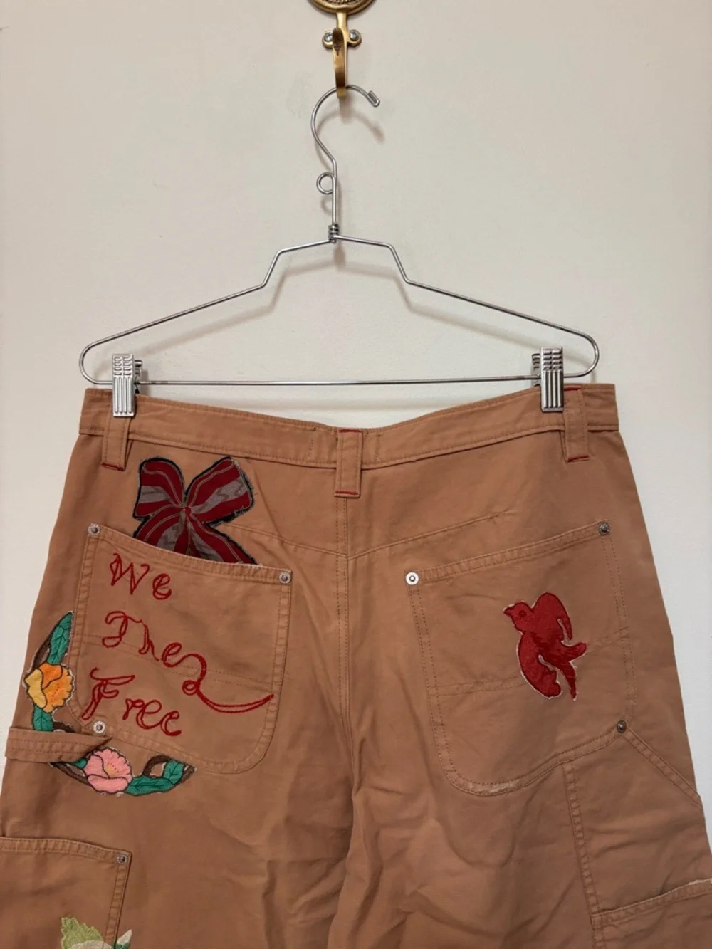 NWOT Free People We The Free Bright Time Craft Pants Size 12